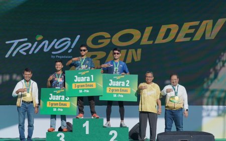 Tring! Golden Run 2026: Lari Sehat Sambil Investasi, Pegadaian Salurkan Donasi Rp1,25 Miliar
