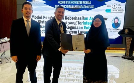 Dosen Unmul Raih Doktor Cumlaude di Undip, Kembangkan Model Sukses Arsitektur Sistem Informasi