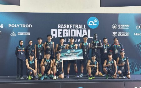 Tim Basket Putra USM Raih Juara 2 dan Lolos Nasional di Campus League Yogyakarta