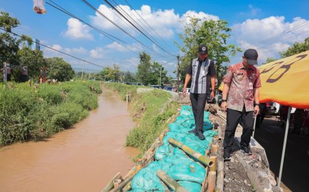 Tanggul Sungai Plumbon Jebol, Pemprov Jateng Siapkan Huntara dan Normalisasi Sungai