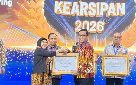 Agustina Antar Kota Semarang Raih Predikat AA ANRI untuk Tata Kelola Arsip Terbaik