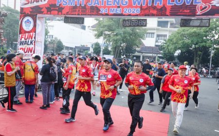 Taj Yasin Ajak Warga Jawa Tengah Terapkan Gaya Hidup Sehat Lewat Olahraga