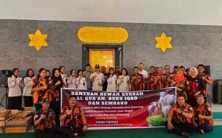 Sambut Idul Adha, Pemuda Pancasila Jateng Tebar Kepedulian untuk Warga Binaan Lapas Perempuan Semarang