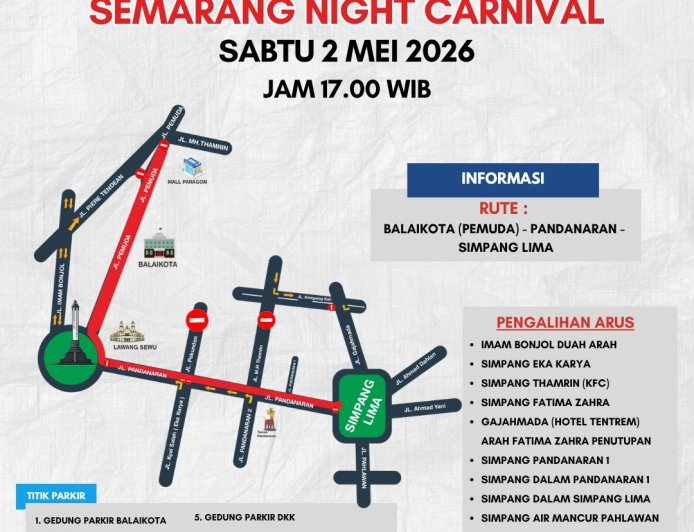 SNC 2026 Digelar Besok, Ini Jadwal dan Rekayasa Lalu Lintas di Kota Semarang
