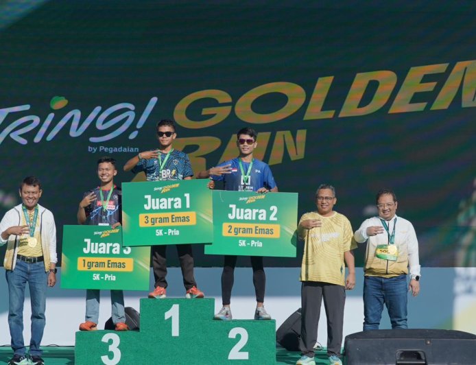 Tring! Golden Run 2026: Lari Sehat Sambil Investasi, Pegadaian Salurkan Donasi Rp1,25 Miliar