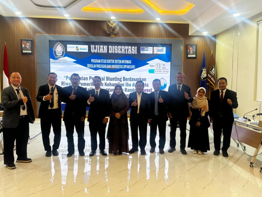 Dosen STIKES YRSDS Raih Doktor Undip lewat Inovasi Prediksi Stunting Berbasis Random Forest
