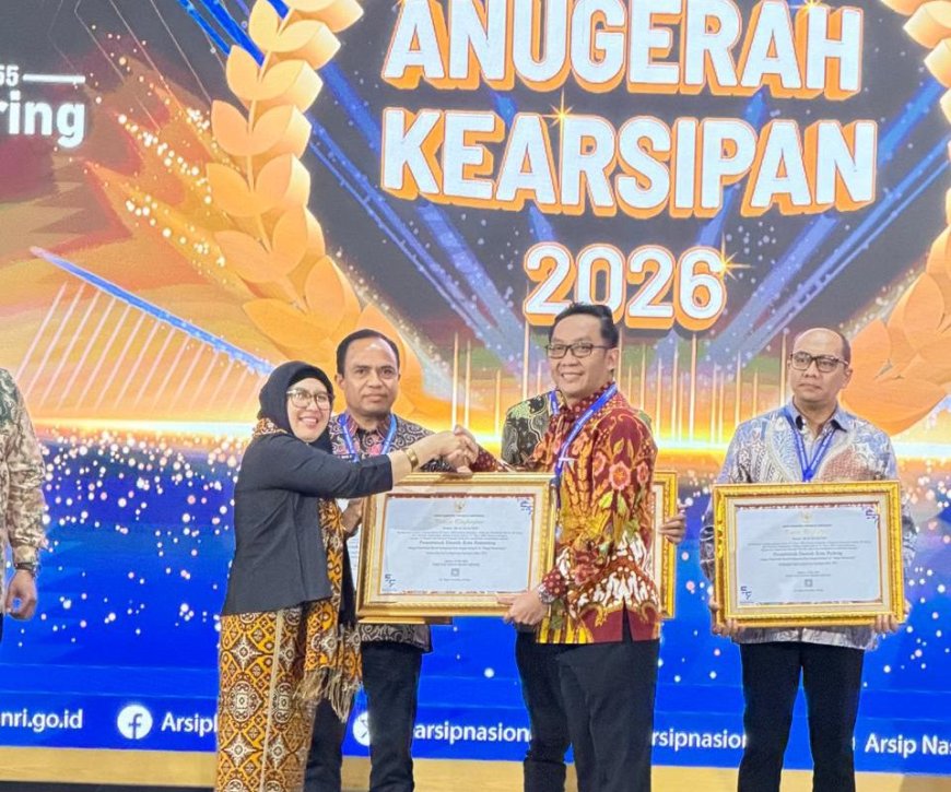 Agustina Antar Kota Semarang Raih Predikat AA ANRI untuk Tata Kelola Arsip Terbaik