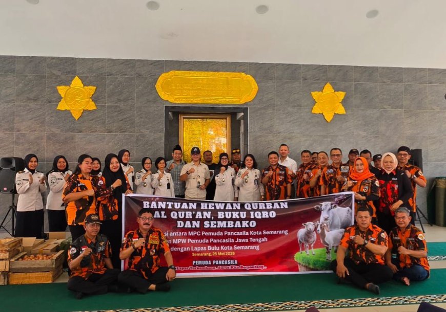 Sambut Idul Adha, Pemuda Pancasila Jateng Tebar Kepedulian untuk Warga Binaan Lapas Perempuan Semarang