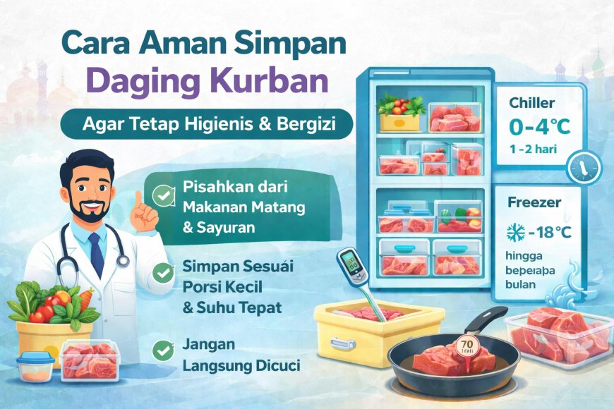 Dinkes Semarang Ingatkan Cara Simpan Daging Kurban agar Tetap Aman dan Bergizi