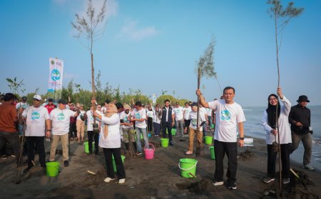Luthfi Gaungkan Mageri Segoro, Puluhan Ribu Mangrove Ditanam untuk Selamatkan Pesisir Jateng