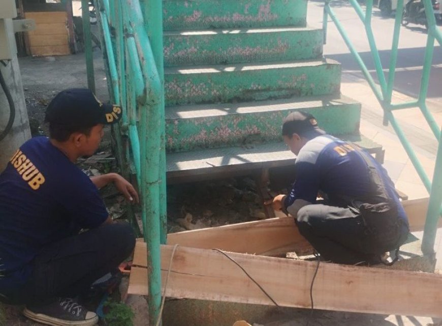 Dishub Semarang Bergerak Cepat Perbaiki JPO Pasar Bulu Demi Keselamatan Warga